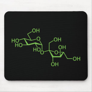 Mousepad Sacarose Açúcar Molécula Diagrama Químico