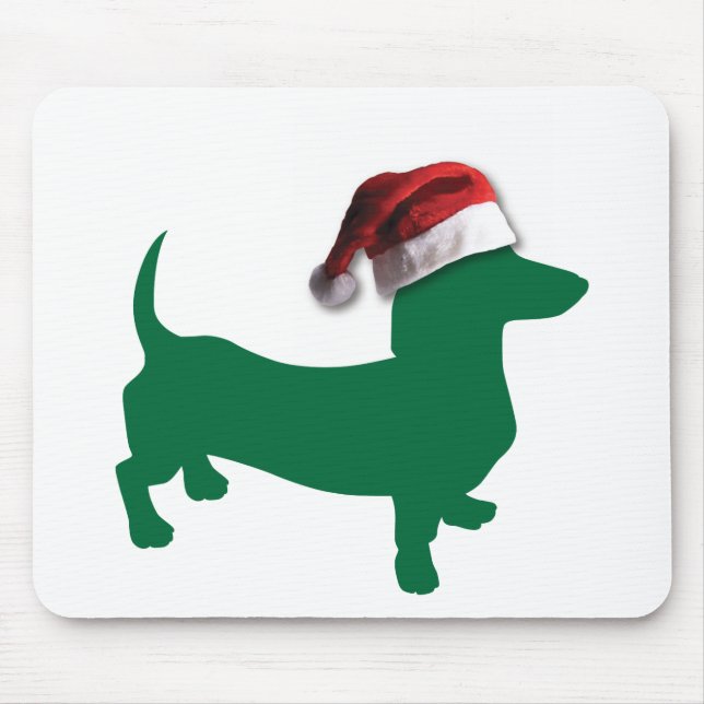 Mousepad Sacos de Natal com chapéus de Natal (Frente)