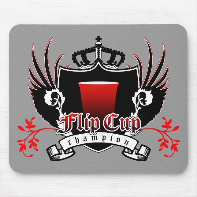 Mousepad sacudir campeão da crista real (Frente)