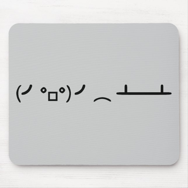 Mousepad Sacudir da mesa que lança o Emoticon do ASCII (Frente)