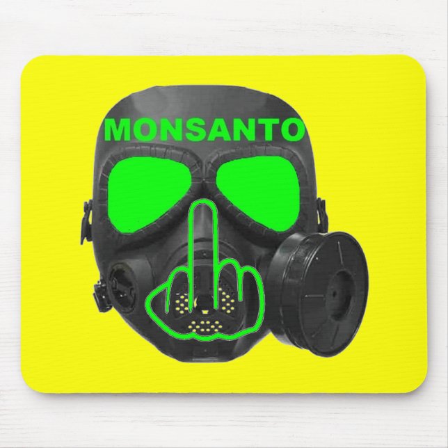 Mousepad Sacudir de Máscara de Gás Monsanto (Frente)