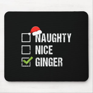 Mousepad Safado Bom Ginger Redhead Chapéu de Papai Noel Nat