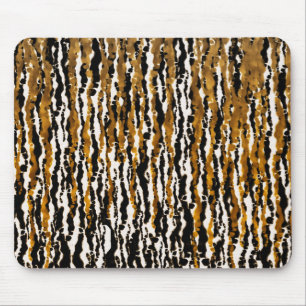 Mousepad Safari Moderno Dourado e Preto Chuva Selva Glamour