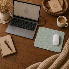 Mousepad Sage Verde Floral, Casa de Campo, Núcleo de Casa d