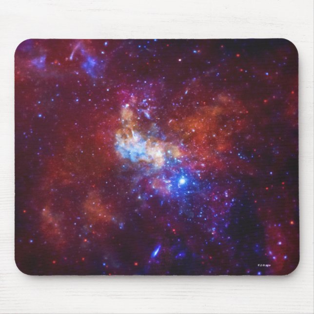 Mousepad Sagitário uma imagem da galáxia da Via Láctea (Frente)