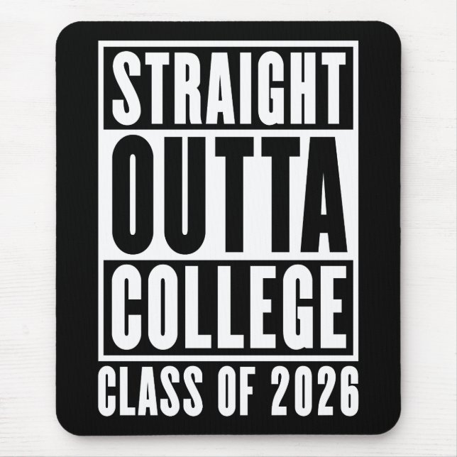 Mousepad Sai Direto da Faculdade Turma de 2026 (Frente)