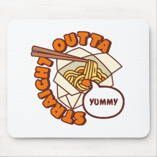 Mousepad Sai direto do delicioso macarrão instantâneo