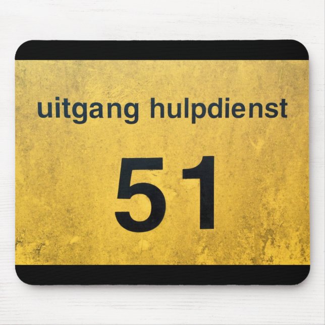 Mousepad saída de segurança OVNI (Frente)