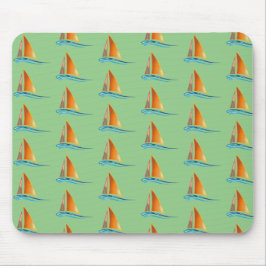 Mousepad Sailboat Modern