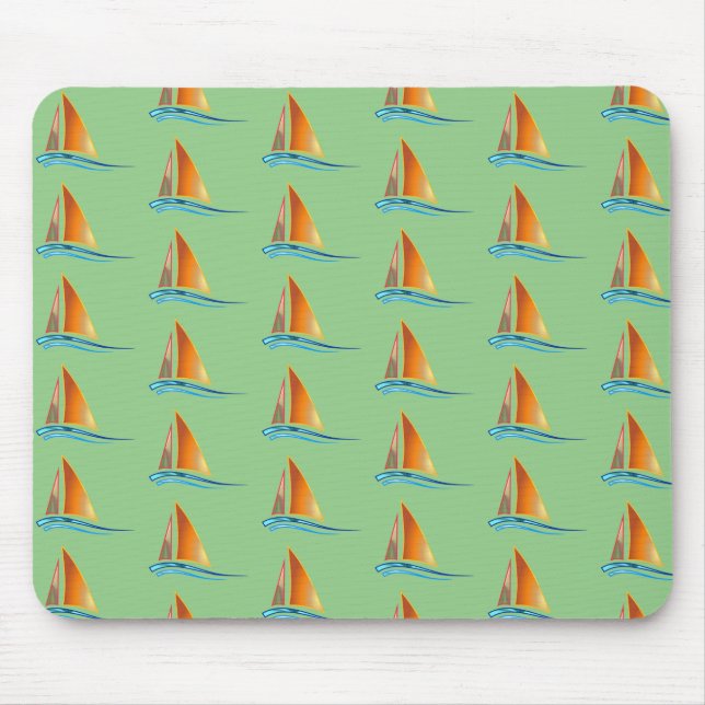 Mousepad Sailboat Modern (Frente)