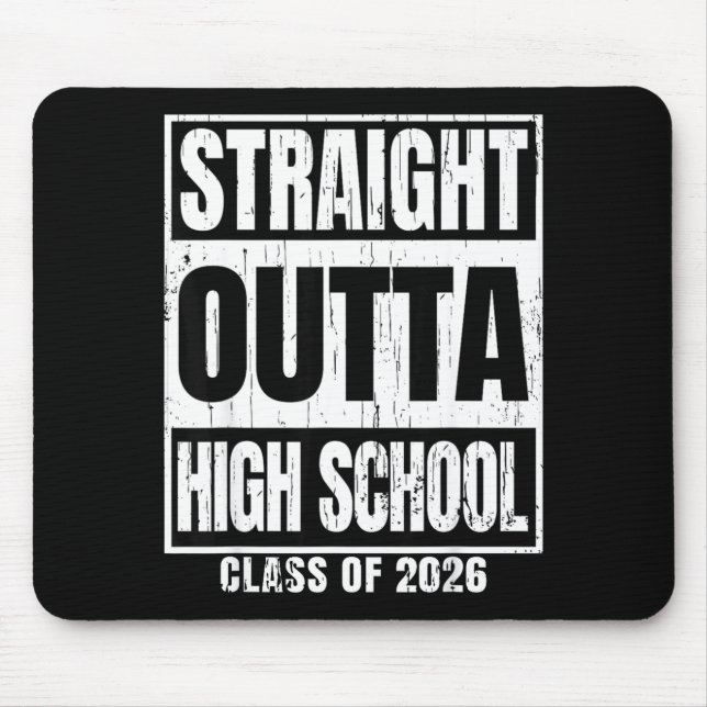Mousepad Saindo direto do colegial turma de 2026 sênior (Frente)