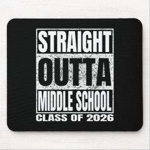 Mousepad Saiu direto do divertido colegial 2026 Gra médio