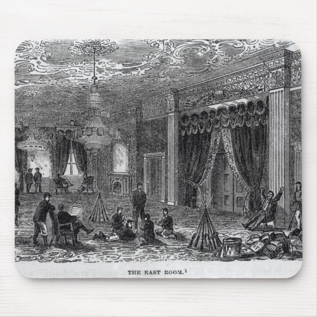 Mousepad Sala do leste da casa branca durante o civil (Frente)