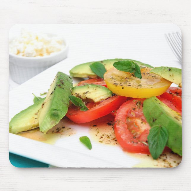 Mousepad Salada e azeitonas do abacate (Frente)