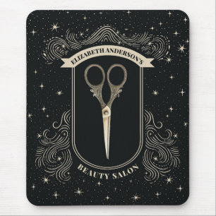 Mousepad Salão de Cabelo da Tesoura Vintage