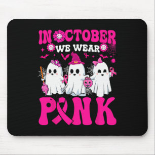 Mousepad Salão Fantasma do Guerreiro do Cancer de Mama Rosa