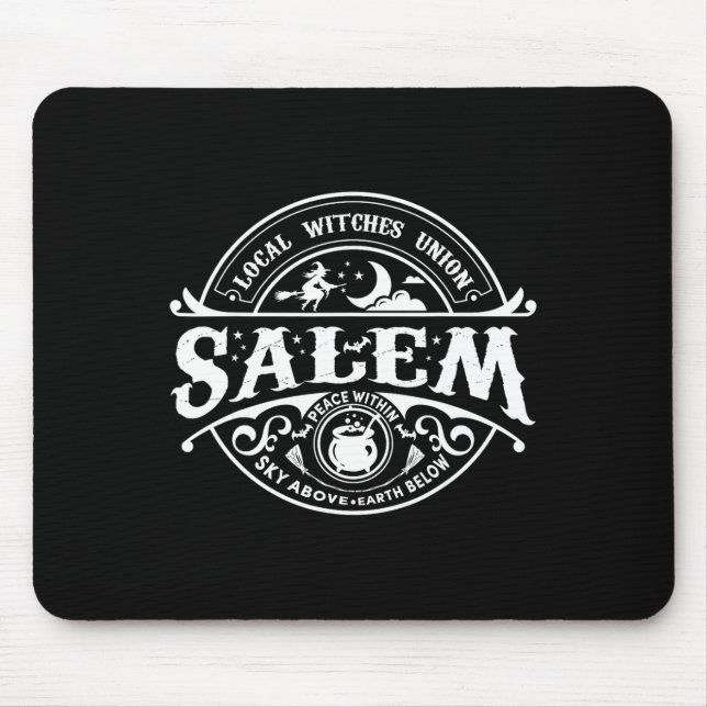 Mousepad Salem Local Witches Union Sky Acima Da Terra Est 1 (Frente)