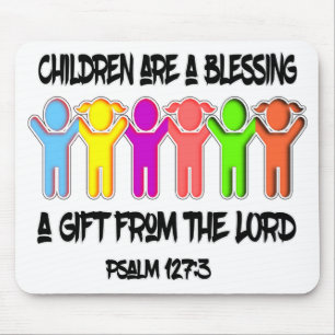 Mousepad Salm 127-3 Crianças são presentes de Deus