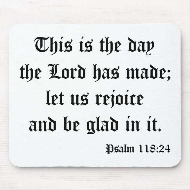 Mousepad Salmo118:24 (Frente)