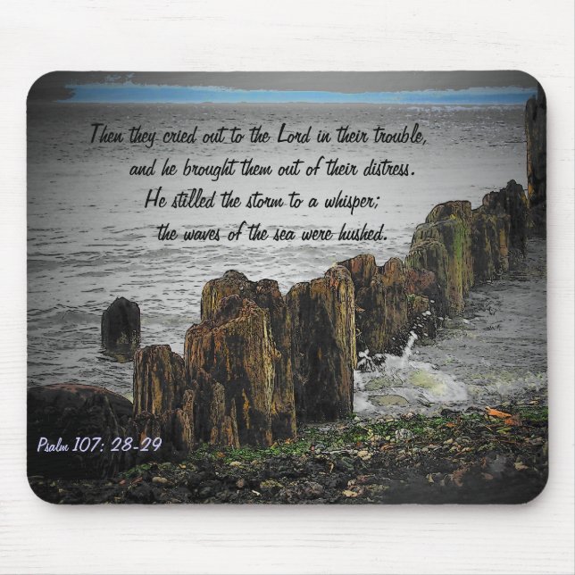 Mousepad Salmo 107: 28-29 (Frente)