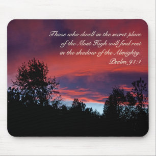 Mousepad Salmo 91 aqueles que residem no lugar secreto,