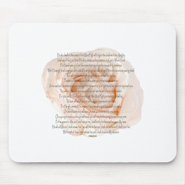 Mousepad Salmo 91 O Senhor é o meu refúgio (Frente)