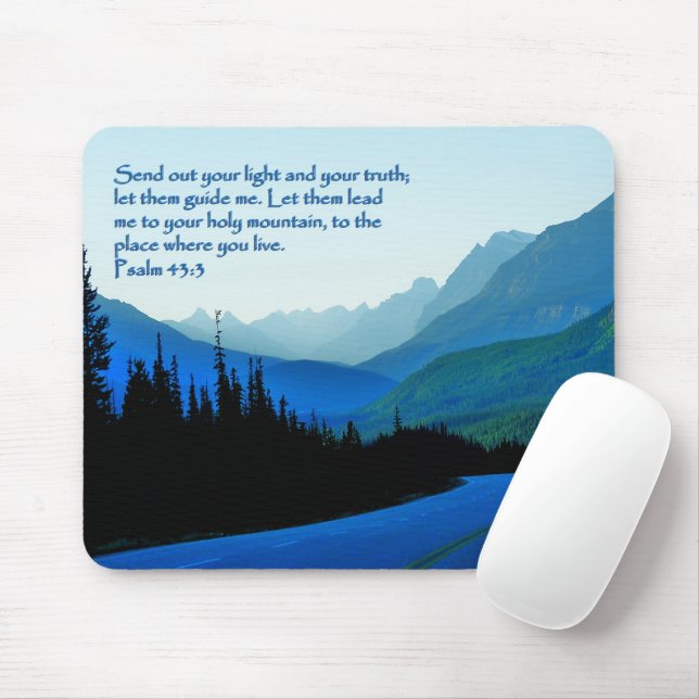 Mousepad Salms 43:3 Inspiracional (Com mouse)