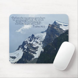 Mousepad Salms 90:2 Montanhas Rochosas Inspiracionais
