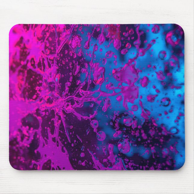 Mousepad Salpicos de Neon Roxo (Frente)