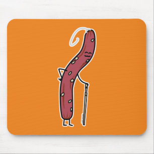 Mousepad Salsicha seca chinesa, gorda Cantonese Lap Cheong
