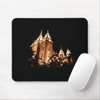 Mousepad Salt Lake Temple à noite