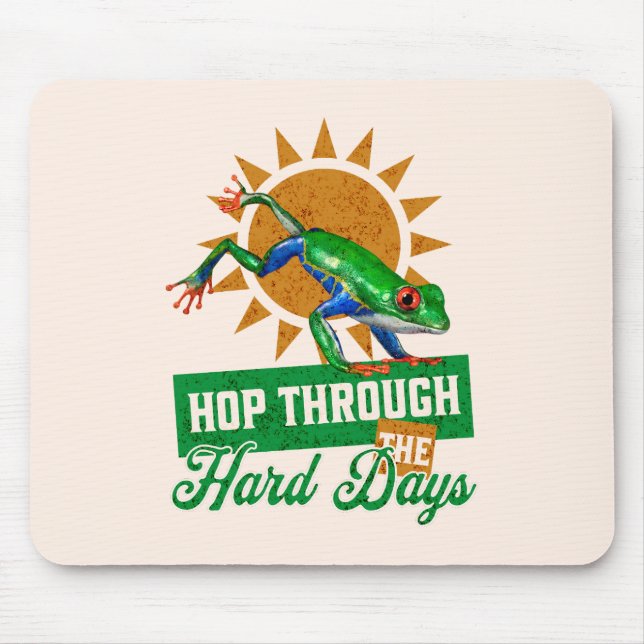 Mousepad Salte Através dos Dias Difíceis Sapo-Amazonas (Frente)