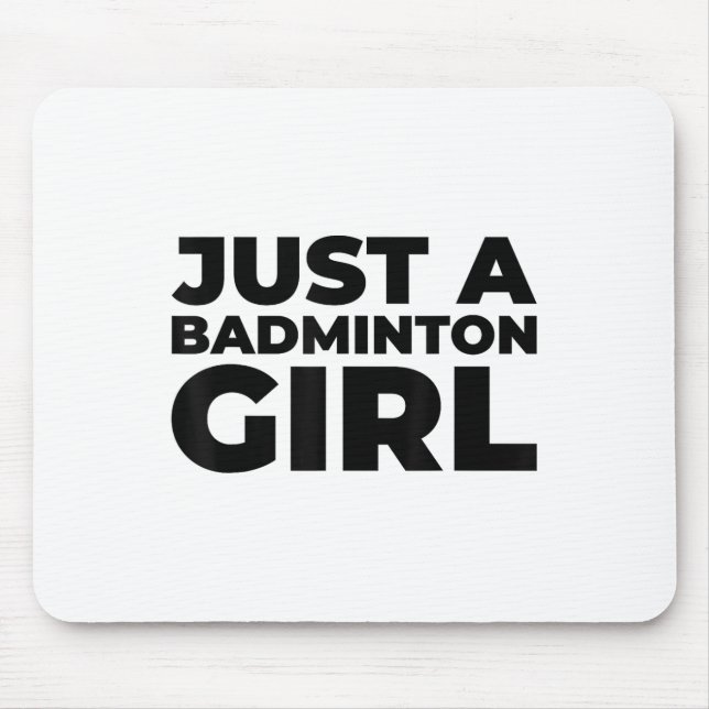 Mousepad Salto da Equipe de Badminton Shuttle - Apenas Um B (Frente)