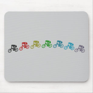 Mousepad Salto de bicicleta da montanha da Descida