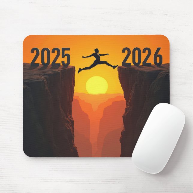 Mousepad Salto De Fé 2026 Ano Novo (Com mouse)