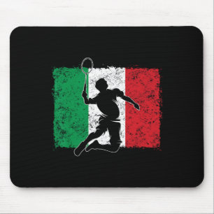 Mousepad Salto de Sinalizador Italiano Do Jogador De Badmin
