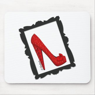 Mousepad Saltos quadro do vermelho do rubi de Dorothy