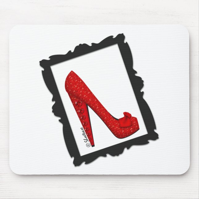 Mousepad Saltos quadro do vermelho do rubi de Dorothy (Frente)