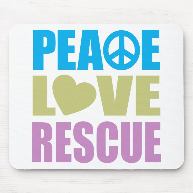Mousepad Salvamento do amor da paz (Frente)