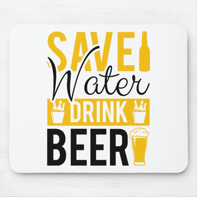 Mousepad Salvar Água Bebida (Frente)