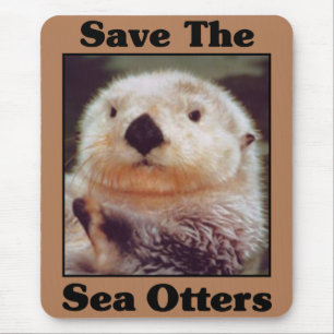 Mousepad Salvar as lontras de mar