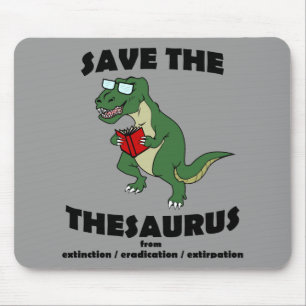Mousepad Salvar o dinossauro da enciclopédia