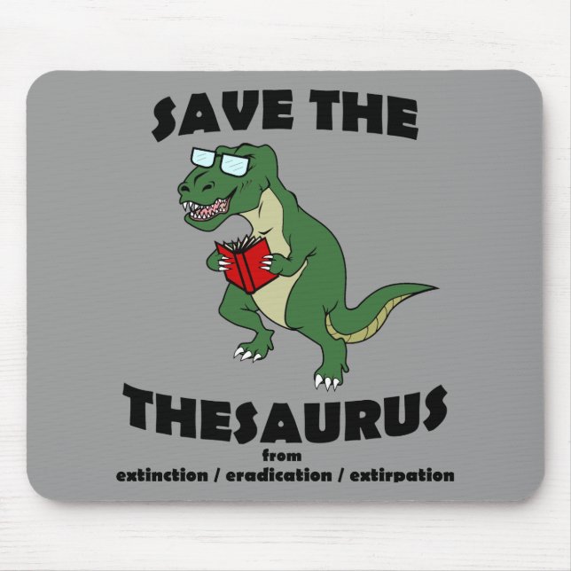 Mousepad Salvar o dinossauro da enciclopédia (Frente)