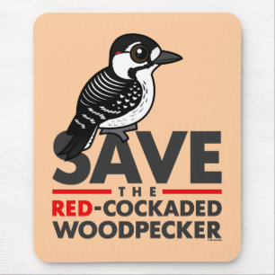 Mousepad Salvar o pica-pau Vermelho-cockaded