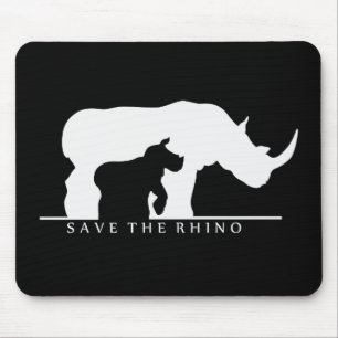 Mousepad Salvar o rinoceronte