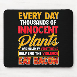 Mousepad Salvar plantas coma bacon _ foodie carne bacon por