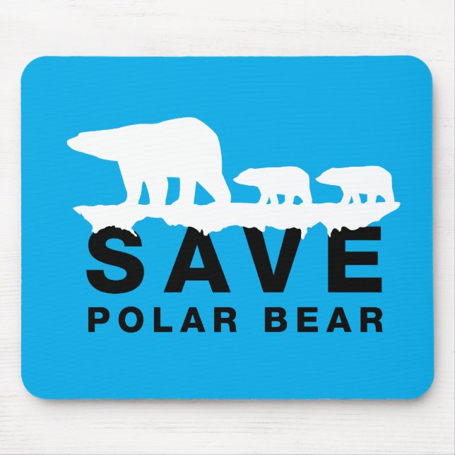 Mousepad Salvar Urso Polar (Frente)