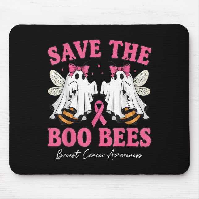 Mousepad Salve A Consciência Do Cancer De Mama Das Abelhas  (Frente)