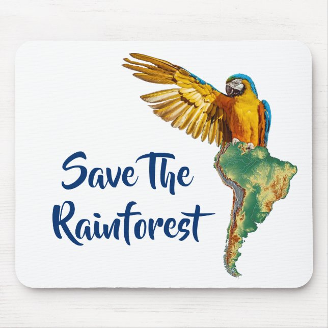 Mousepad Salve A Floresta Tropical (Frente)