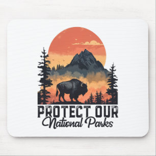 Mousepad Salve nossos parques nacionais resistem ao serviço